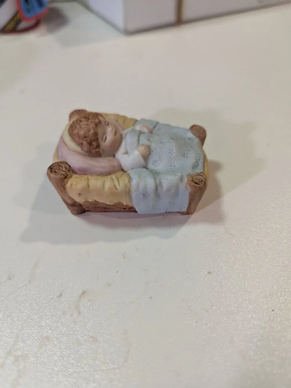 HOMCO Children's Nativity Baby Jesus Bisque Porcelain Figurine